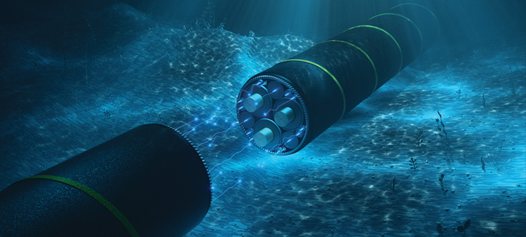 Submarine Optical Fibers: A Window into Climate Change