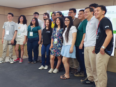 Student attendees at the conference.