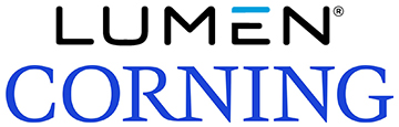 Lumen and Corning logos