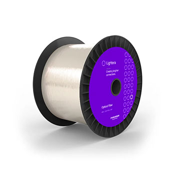 Spool of optical fiber