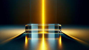 Helical beam through disordered solid