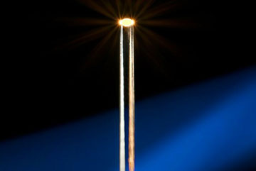 Photonic crystal on the tip of an optical fiber