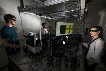 Researchers in the lab