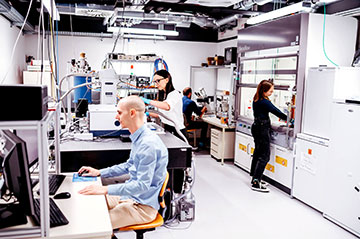 Scientists in lab