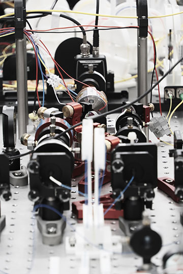 Closeup of electrical devices