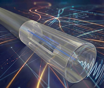 Hair-thin microphone