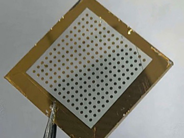 Small device held by tweezers