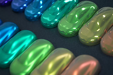 Model cars in shiny paint