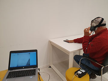 Render of face with goggles