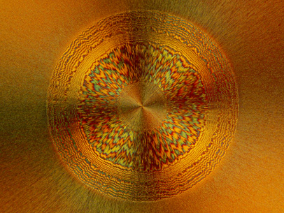 Recrystallized from a solution in vodka, vitamin C and stevia form a mandala