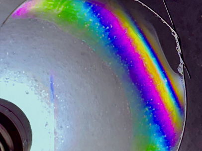 Rainbow in a Bubble 