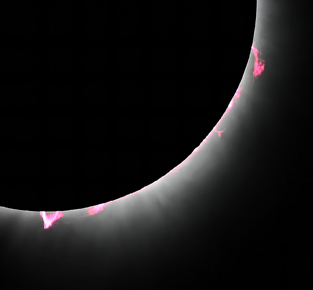 Eclipse with Solar Flares